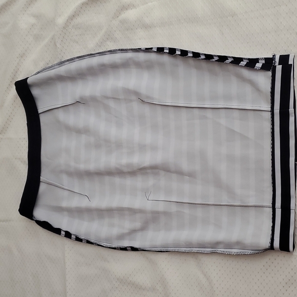 H&M Womens Navy Blue/White Nautical Striped Pencil Skirt-Back Zipper-Sz 4 - Picture 17 of 17